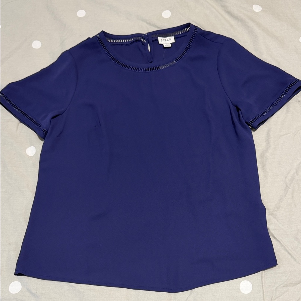 NWT J. Crew Indigo Violet Blouse